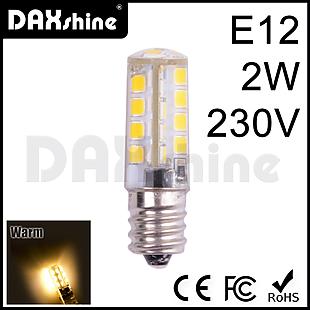 DAXSHINE 35LED E12 2W 230V Warm White 2800-3200K 100-130lm     